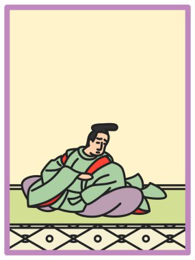 Simple Color Hyakunin Isshu by Bunya Tomoyasu clipart