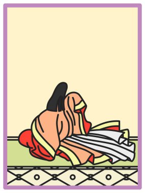 Basit Renk Hyakunin Isshu Suo Naishi Samuray