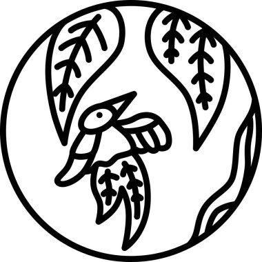 Çizgi çizimi dairesel mini hanafuda Shimotsuki Tochi Kasım Tochi 'den Swallow' a