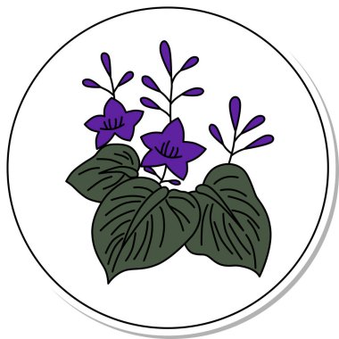 Etiket stili dairesel Hanafuda Aralık paulownia artıkları