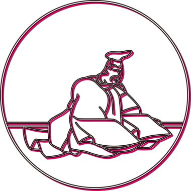 Renkli Gölge Dairesel Hyakunin Isshu Akato Yamabe