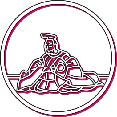 Renk gölgesi dairesel basit Hyakunin Isshu Yasuhide Bunya