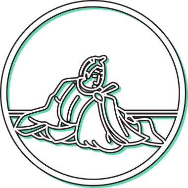 Renkli Gölge Basit Hyakunin Isshu Yazan Yokochi Bonkochi