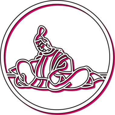 Renk Gölgesi Dairesel Basit Hyakunin Isshu Fujiwara Kofu