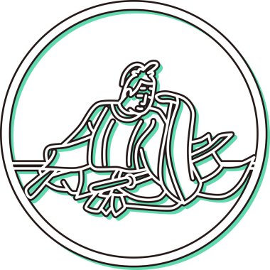 Renk Gölgesi Dairesel Basit Hyakunin Isshu Gon Chunagon Atsutada