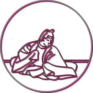 Renkli Gölge Dairesel Hyakunin Isshu Dainagon Koin