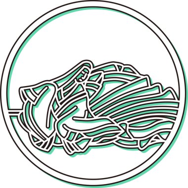 Renk Gölgesi Dairesel Basit Hyakunin Isshu Mor Shikibu