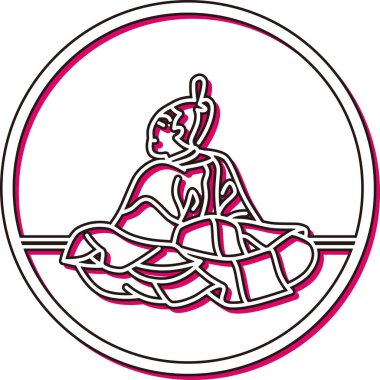 Renk Gölgesi Dairesel Basit Hyakunin Isshu İmparatoriçe Dowager Sarayı Toshinari