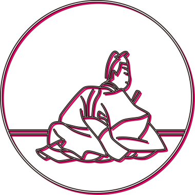 Renkli Gölge Dairesel Hyakunin Isshu Kamakura Udaijin