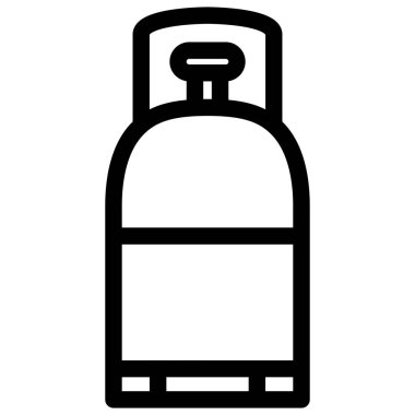 Satır çizimi aracı tek öge simge gaz silindiri