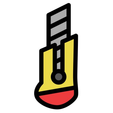 Renk Çalışması aracı tek öge simgesi kesicisi