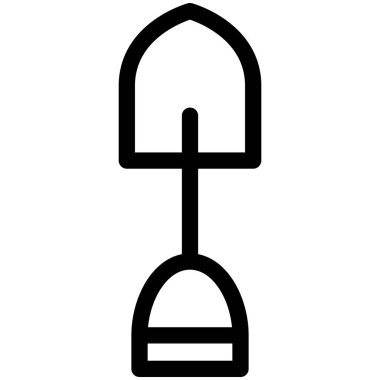 Satır çizimi aracı tek öge kürek