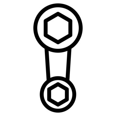 Satır çizimi aracı tek öge simgesi Chet anahtarı