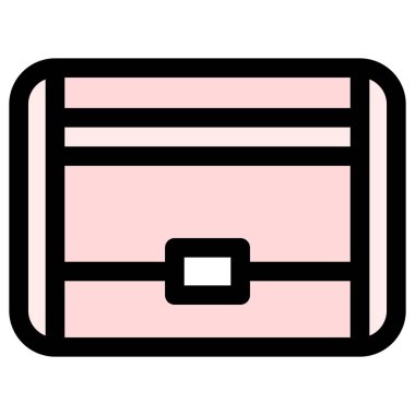 Afet önleme portatif hijyenik peçete için gereken öğelerin tek renk simgeleri