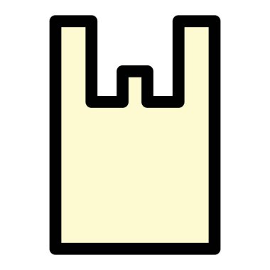 Afet önleme çantası için gerekli ögelerin tek renk simgeleri