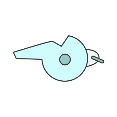 Renk İstasyonu ilgili simge illüstrasyon düdüğü