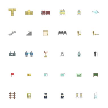 Renk istasyonuyla ilgili simge çizimi