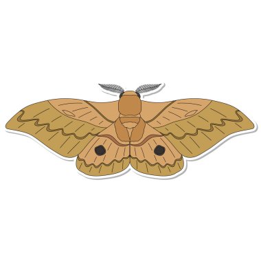 Çıkartma Böceği tek öge simgesi güvesi