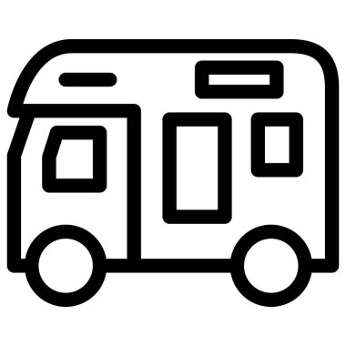 Satır çizimi Araç simgesi illüstrasyon kampçısı