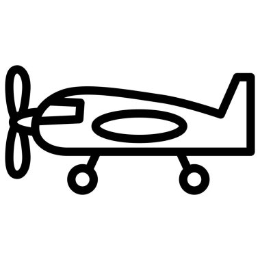 Satır çizimi Araç simgesi resimleme pervane düzlemi