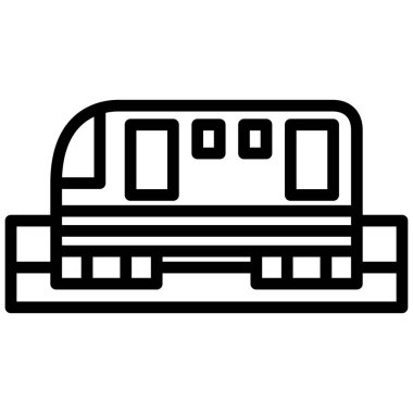 Satır çizimi Araç simgesi resimleme tek ray