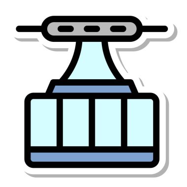 Etiketli Araç simgesi çizim yolu