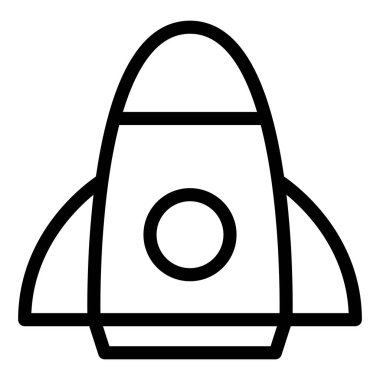 Satır çizimi Araç simgesi çizimi uzay roketi