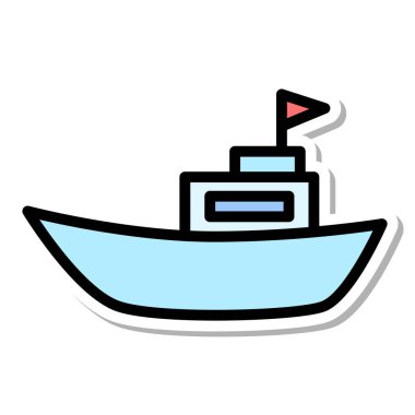 Etiket Araç simgesi resimli balıkçı teknesi