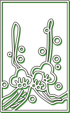 Renkli Gölge Hanafuda Kisaragi Şubat Erik Elbiseleri