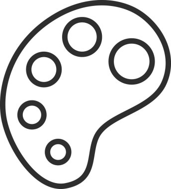 Satır çizim materyali araçlarıyla ilgili tek öge simgesi paleti