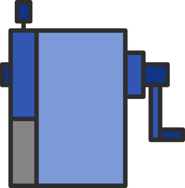 Renk öğretme materyali aracı kalem açacağıyla ilgili tek öge simgesi