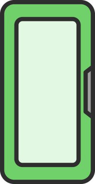 Renkli öğretim araçlarıyla ilgili tek öge simgesi kalem kutusu