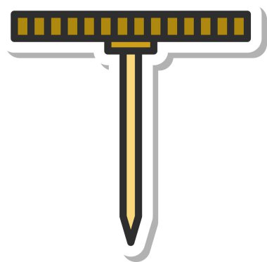 Yapıştırma öğretme materyalleri aracıyla ilgili tek öge simgesi