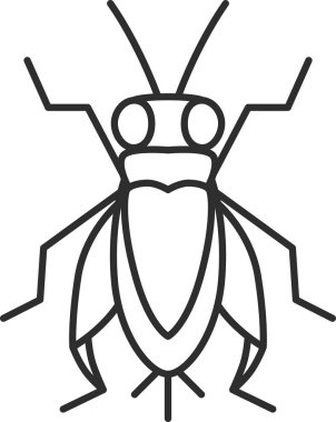 Mini böcek tek simge kriketi