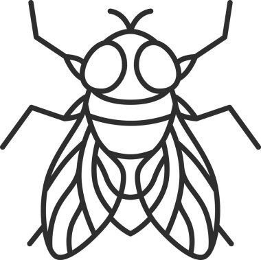 Mini böcek tek simge sineği