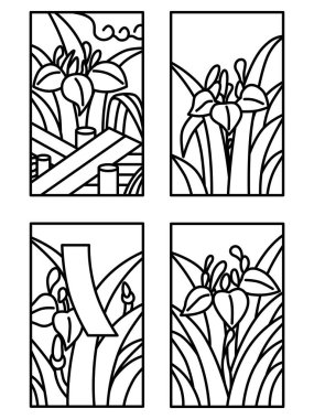 Basit Hanafuda simgesi çizme satırı