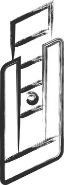 Kaligrafi öğretme materyalleriyle ilgili tek öge simgesi: Kesici