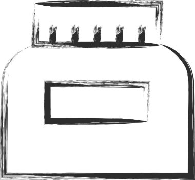 Fırça yazma materyalleriyle ilgili tek öge simgesi: Yapıştırıcı