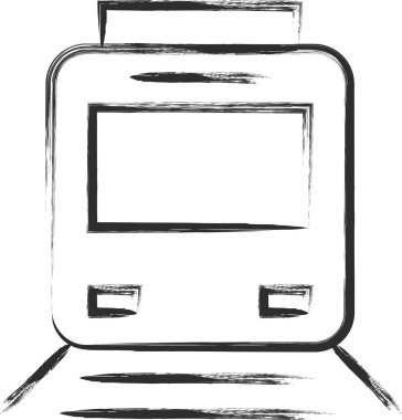 Fırça yazma istasyonu treniyle ilgili tek öge simgesi