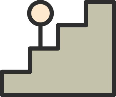 Renklerle ilgili tek öge simgesi merdivenleri