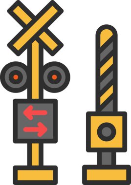 Renklerle ilgili tek simge demiryolu geçişi