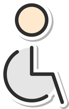 Çıkartma istasyonu ile ilgili tek simge tekerlekli sandalye