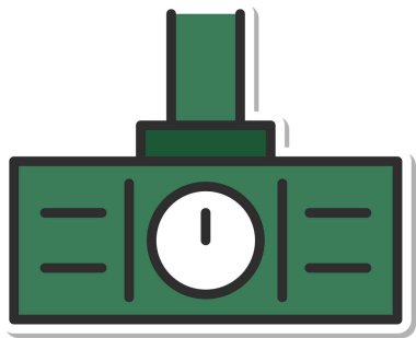 Çıkartma istasyonu bağlantılı tek öge elektronik ilan tahtası