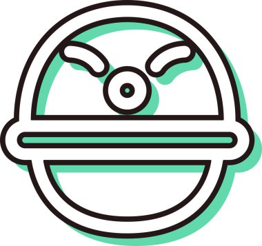 Renkli gölge çalışma aracı tek öge simgesi başlığı