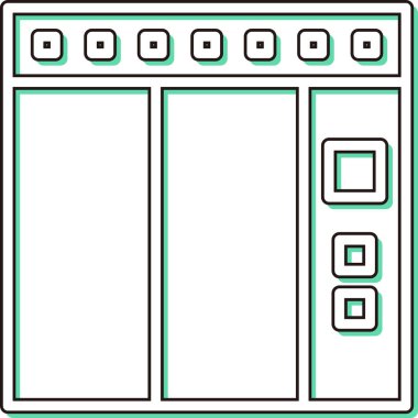 Renk Gölgesi İstasyonu Asansörü ile ilgili tek öge simgesi
