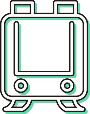 Renkli gölge öğretme malzemesi okul çantasıyla ilgili tek öge simgesi