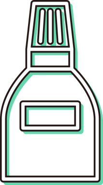 Renk Gölgesi Öğretim materyalleri Yapıştırıcısıyla ilgili tek öge simgesi