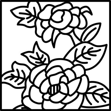 Çizgi karesi basit Hanafuda Minazuki Peony June Peony süprüntüleri