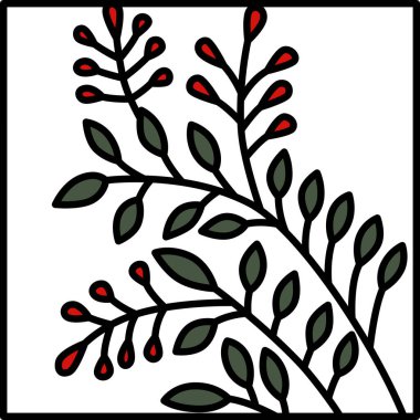 Renk karesi basit Hanafuda Bunzuki Hagi July Hagi pisliği