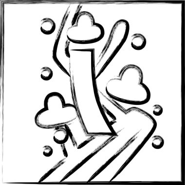 Fırça ile yazılmış kare mini hanafuda Kisaragi, erik, kırmızı ve kısa şubat, erik ve kırmızı ve kısa